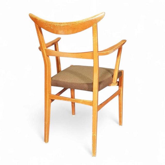 Set of 4 x German / cow horn dining arm chairs / Lübke 1950s / Extremely rare / Set of 4 x German / cow horn dining arm...