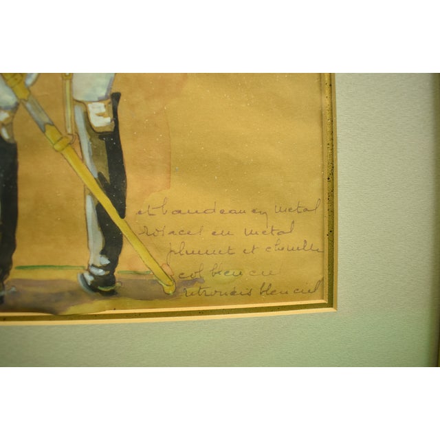Late 20th Century Late 20th Century Manual De Bardin Reglement De 1812 Officier Du Carobinelle Du 2d Regiment Painting For Sale - Image 5 of 9