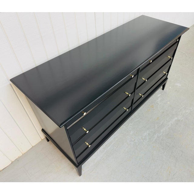 Heywood-Wakefield Mid-Century Modern Heywood Wakefield Black Lacquered Dresser For Sale - Image 4 of 10
