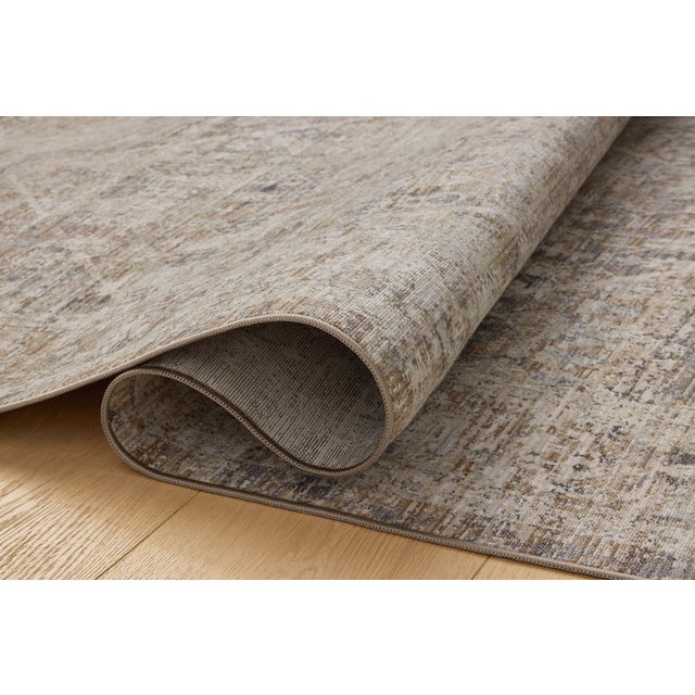 Loloi Rugs Chris Loves Julia x Loloi Ida Slate / Natural 6'-3" x 9'-4" Area Rug For Sale - Image 4 of 7