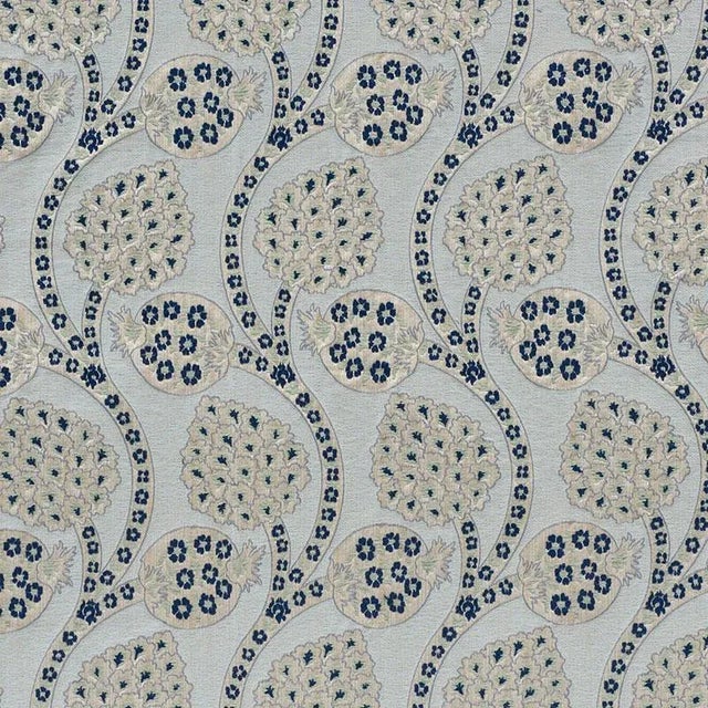 Sample - Schumacher Persephone Fabric in Celestial For Sale