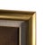 Wood Large Scandinavian Modern Abstract Oil Painting Signed Ivar Bruun, Gilt Frame, 46" For Sale - Image 7 of 12