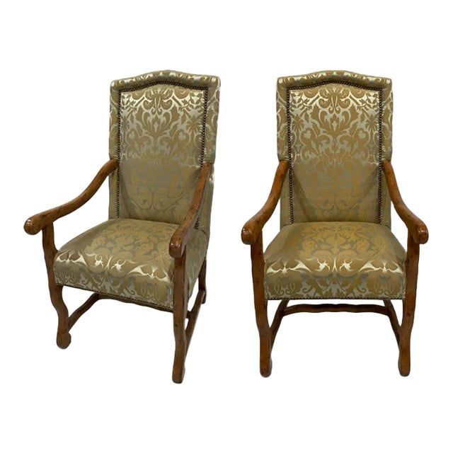 Fremarc Design Provence Arm Chairs - Set of 2 For Sale