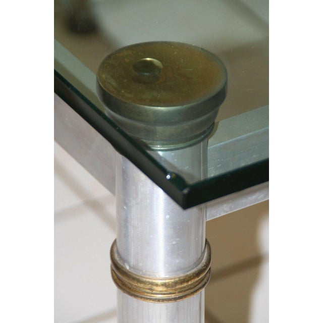 Nice Vintage Mid-Century Modern or Hollywood Regency Dining Table by Maison Jansen! Really nice table with a gorgeous...