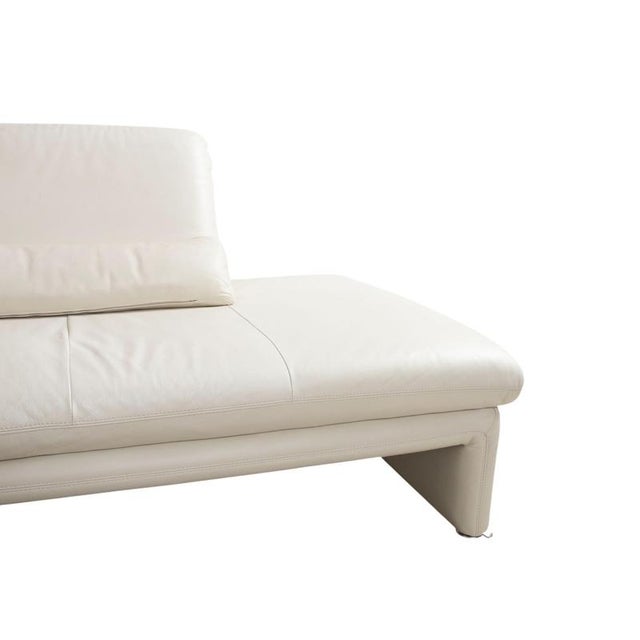 Leather Corner Sofa in Cream Beige with Manual Function by Willi Schillig For Sale - Image 10 of 18