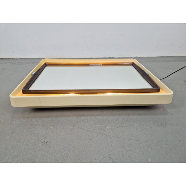Vintage Rectangular Backlit Mirror from Allibert, France, 1970s For Sale - Image 13 of 18