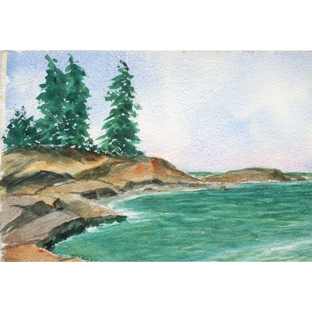 Serene seascape by Joseph Yeager (American, 20th Century). Signed "Joe Yeager" in the lower right corner. "Tide Pool...