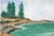 Serene seascape by Joseph Yeager (American, 20th Century). Signed "Joe Yeager" in the lower right corner. "Tide Pool...