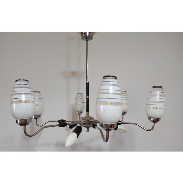 Mid-Century Chandelier, 1950s For Sale - Image 6 of 17