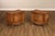High Quality Vintage Pair of Carved Walnut Finish Nightstands or Bedside Chests, Each with Two Dovetailed Drawers and...