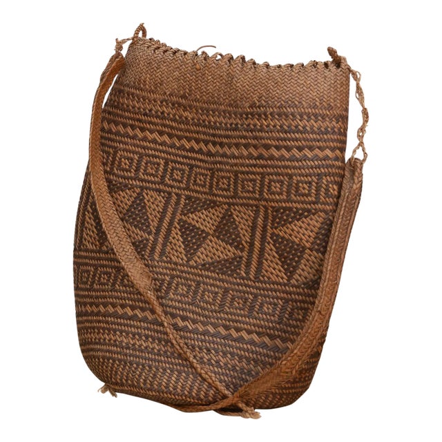 Antique Patterned Carrying Bag For Sale