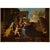 Cornflower Blue 1955 After Nicolas Poussin "The Holy Family on the Steps", Vintage Full-Color Print For Sale - Image 8 of 8