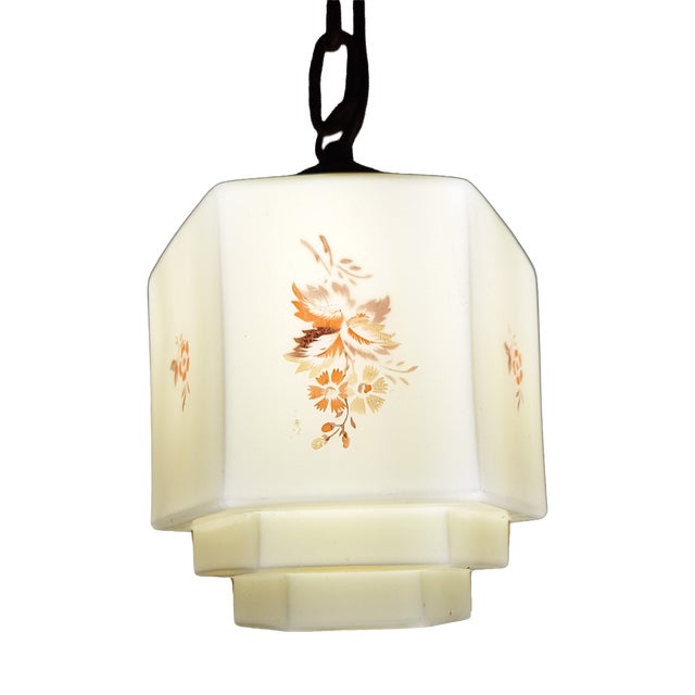 German Art Deco Hanging Lamp, 1930s For Sale