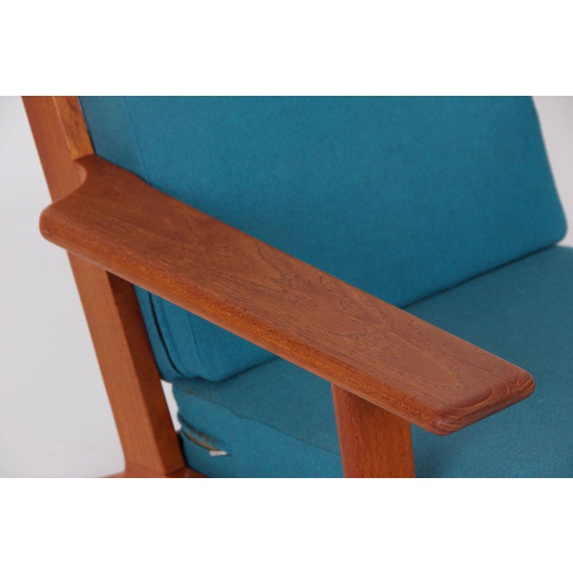 Wood Sofa and Teak Armchairs by Hans J. Wegner for Getama, 1960s, Set of 3 For Sale - Image 7 of 18