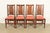 Mission Gustav Stickley Antique Mission Oak Arts & Crafts H-Back Dining Chairs, Set of Four For Sale - Image 3 of 14