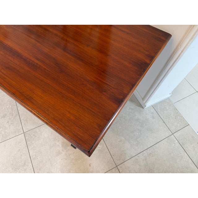 Brown Baroque Style Writing Desk, 1970s For Sale - Image 8 of 15