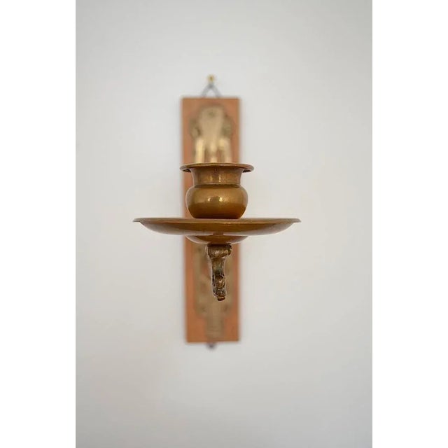 Metal Art Nouveau Piano Candleholders, 1910s, Set of 2 For Sale - Image 7 of 8