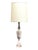 Elevate your interiors with this striking pair of vintage Italian neoclassical marble urn table lamps. Crafted from heavy,...