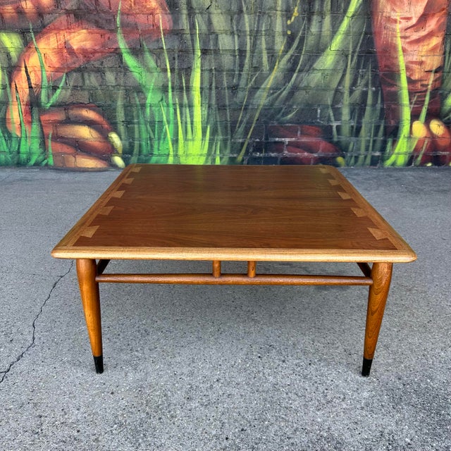 Mid-Century Modern Lane Acclaim Square Side Table For Sale - Image 3 of 11