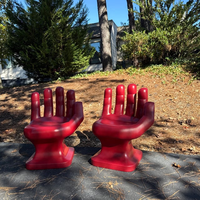 Mid-Century Modern Mid-Century Modern Hand Form Chair ~ a Pair For Sale - Image 3 of 9