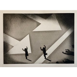Juan Genoves, 1970 Silencio, Direccion Unica, One Way Spanish Political Etching Pop Art Print, 1970 For Sale
