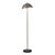 Mid-Century Modern 1960s Luna Bella Slimline Floor Lamp - Mid-Century Modern, Satin Nickel Steel, Black Marble Base, Matte White Shade For Sale - Image 3 of 7