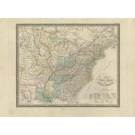 Mid 19th Century Antique Map of the United States of North America by Wyld, 1845 For Sale - Image 5 of 5