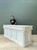 Vintage Architectural Distressed Wood Display Counter For Sale - Image 13 of 13