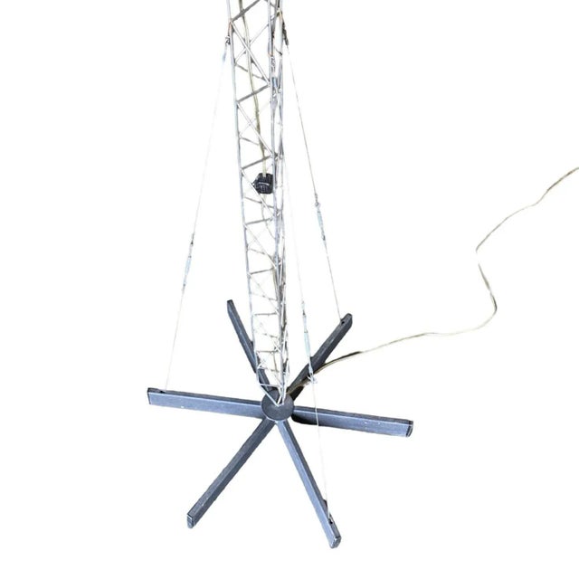 1970s Postmodern Crane Floor Lamp by Curtis Jere For Sale - Image 9 of 9