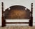 Vintage Thomasville Queen or Full Size Convertible Cannonball Headboard For Sale - Image 11 of 13