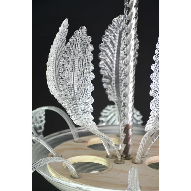1940s Lovely Art Deco Barovier E Toso Chandelier, Murano Glass For Sale - Image 10 of 14