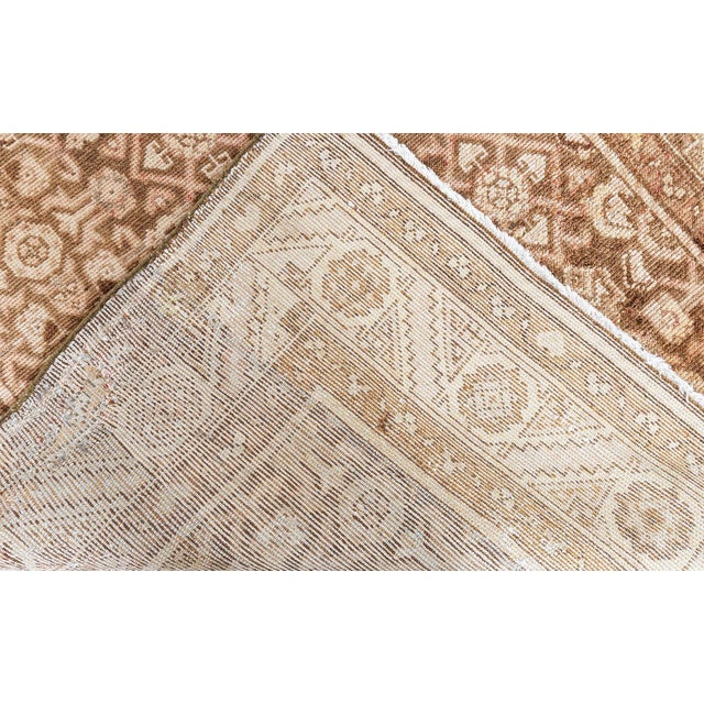 Doris Leslie Blau Antique Malayer Allover Warm Tan Runner In - c. 1920 For Sale In New York - Image 6 of 9