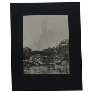 Photogravures by Edward Alenius, Central Park Lake For Sale