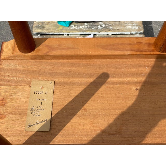 Teak Nightstands attributed to Johannes Andersen for Dyrlund, 1963, Set of 2 For Sale - Image 10 of 11