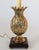 Vintage Footed Brass Pineapple Table Lamp W/ Wood Base For Sale - Image 10 of 13