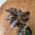 Late 20th Century Vintage Copper and Brass Palm Tree Sculpture Mounted on Lava Rock Base For Sale - Image 5 of 12