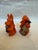 Orange Wooden Salt & Pepper Shakers For Sale - Image 4 of 9