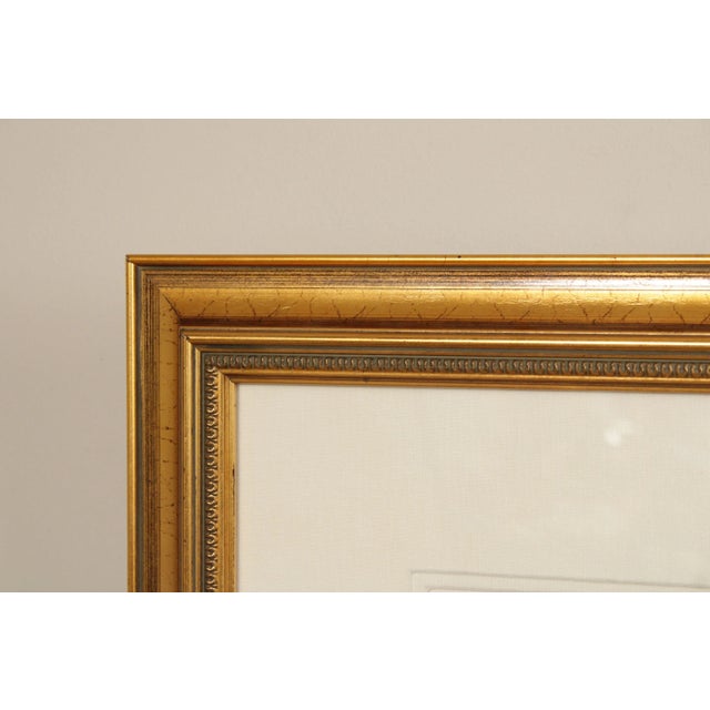 1990s Michel Delacroix 'L'abbaye de Paray le Monial' Custom Framed Lithograph Print For Sale - Image 4 of 12