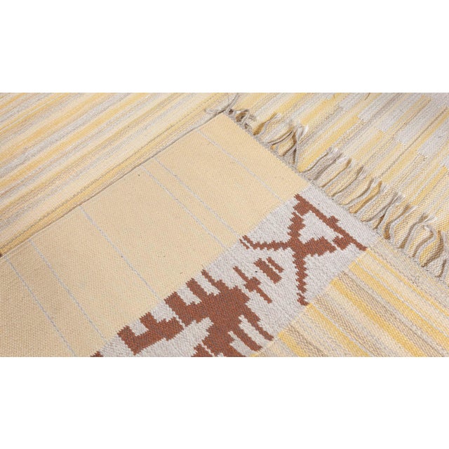 Textile Doris Leslie Blau Finland Flat Woven Rug by Alestalon Mattokutomo For Sale - Image 7 of 8
