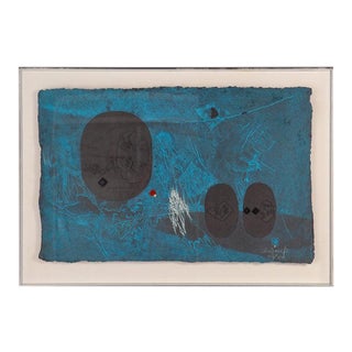 Lebadang Abstract Work on Paper "Memoire D'Un Dieu Sacre" For Sale