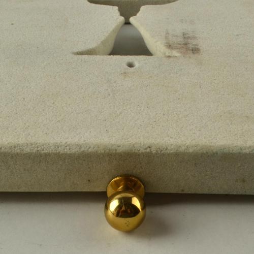 1980s Vintage Silhouette Faces Carved in Stone Wall Relief, 1980s For Sale - Image 5 of 9