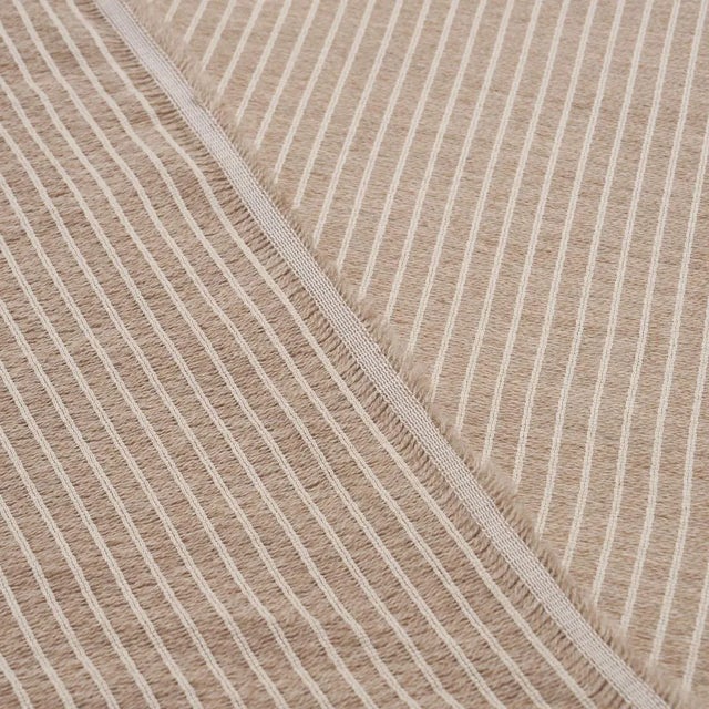Schumacher SAMPLE - Schumacher x Patterson Flynn Wren Alpaca Sheer Fabric In Natural For Sale - Image 4 of 4
