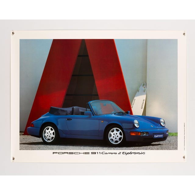 Modern Vintage Porsche 911 Carrera 2 Tiptronic Poster, 1990 For Sale - Image 3 of 9