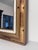 Gold Vintage Mid Century Hollywood Regency Gold and White Wall Mirror. For Sale - Image 8 of 12