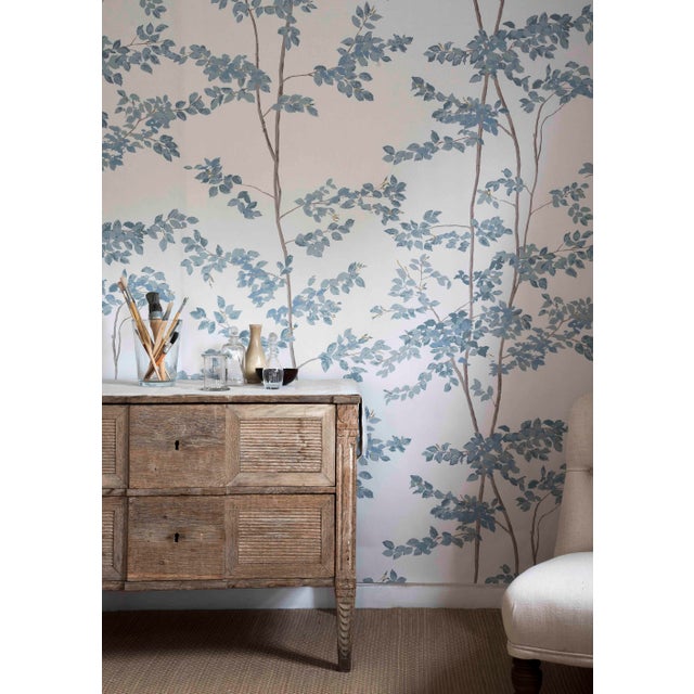 lewis wood beech bluegrass botanic style wallpaper sample