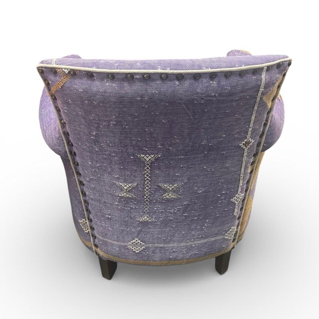 This one-of-a-kind club chair is a vibrant celebration of Moroccan heritage and modern craftsmanship. Newly handmade in...