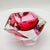 Ashtray or Catch-all in Murano Glass by Flavio Poli for Seguso. Stunning Pink Submerged color. 1960s, Made in Italy....