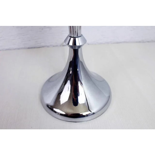 Chrome and Ceramic Egg Table Lamp, 1970s For Sale - Image 9 of 12