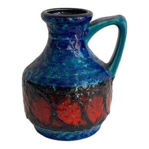 Glazed Ceramic Jug Vase by Bay Keramik, C. 1960s