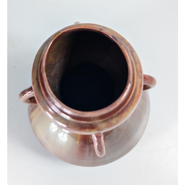 Ceramic Early 20th Century French Art Nouveau Pottery Vase, Signed For Sale - Image 7 of 14